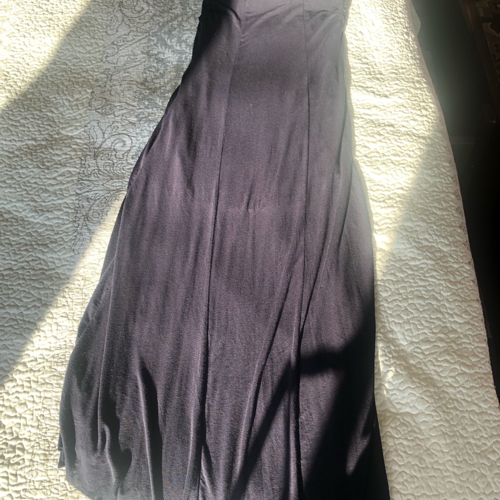 Free people beach long black strapless dress/skirt